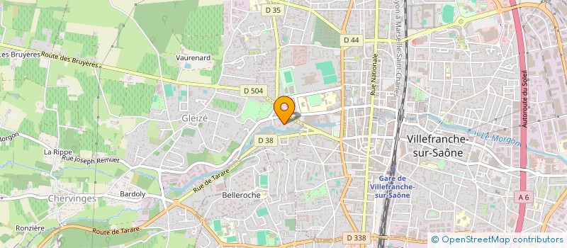 localisation de l'entreprise COURSE RAPIDE DE LYON - CORALY  GLEIZE