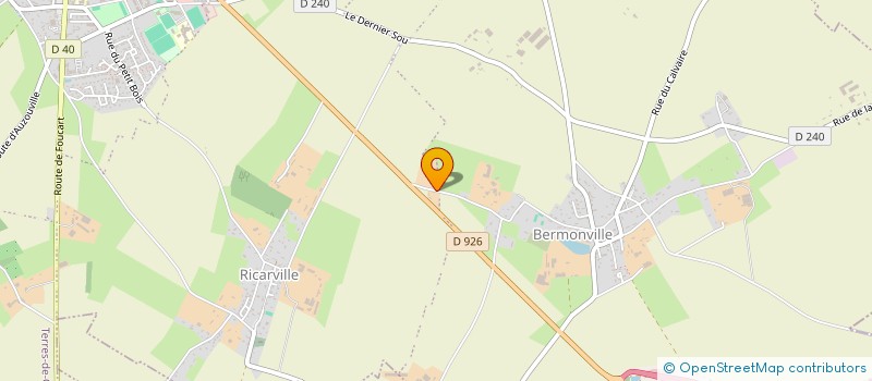 localisation de l'entreprise COURSEAUX COUVERTURE  TERRES-DE-CAUX