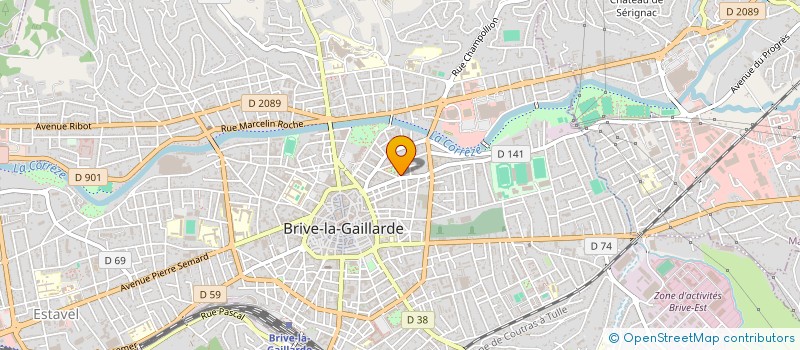 localisation de l'entreprise COURSERANT  TRANSPORTS  BRIVE-LA-GAILLARDE