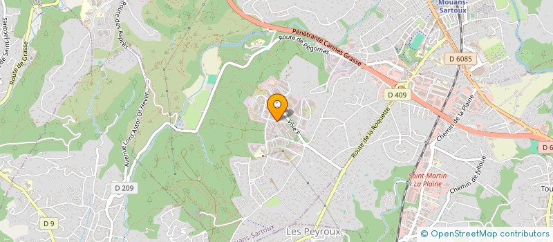 localisation de l'entreprise COURSES 06  MOUANS-SARTOUX