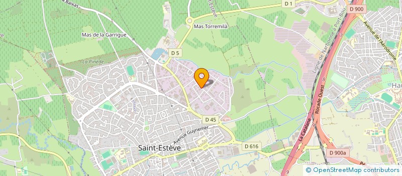 localisation de l'entreprise COURSES 66 à SAINT-ESTEVE