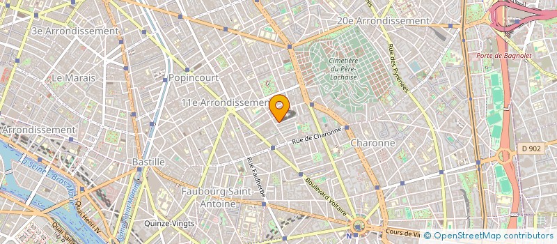 localisation de l'entreprise COURSES ANAS  PARIS