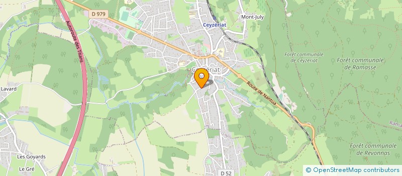 localisation de l'entreprise COURSES EN CLIC à CEYZERIAT