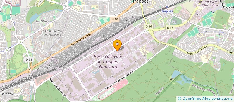 localisation de l'entreprise COURSES EXCLUSIVES EN EXPRESS  TRAPPES