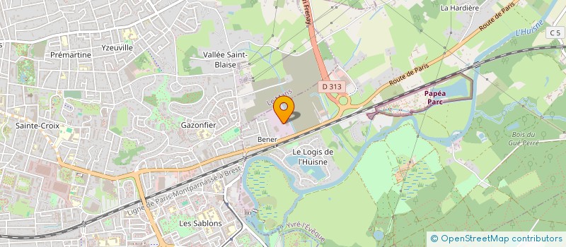 localisation de l'entreprise COURSES FRET LIVRAISONS  YVRE L'EVEQUE