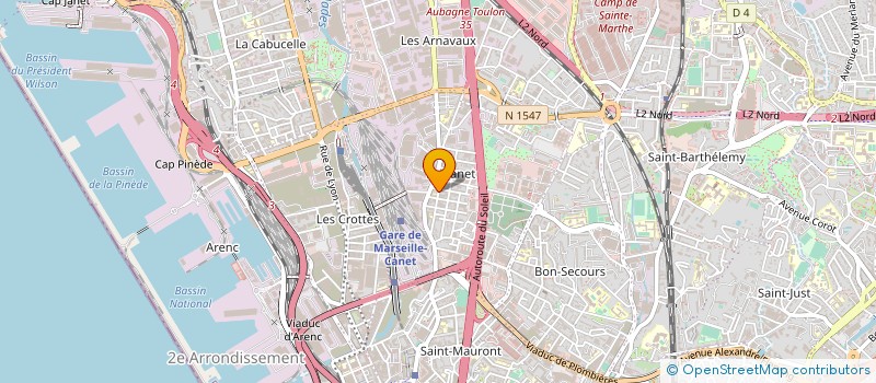 localisation de l'entreprise COURSES LEADER à MARSEILLE