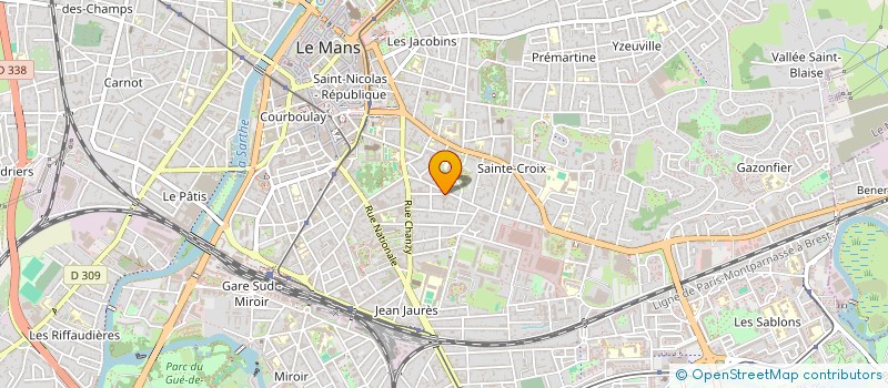 localisation de l'entreprise COURSES LOCATIONS TRANSPORTS EXPRESS à LE MANS