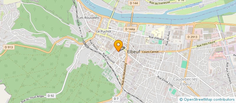 localisation de l'entreprise COURSES & MOI  ELBEUF