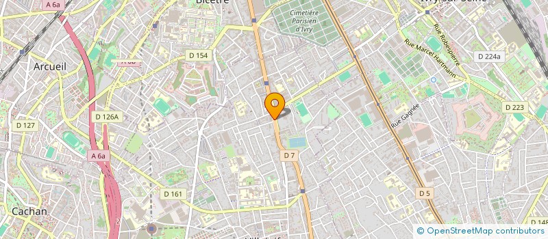 localisation de l'entreprise COURSES TRANSPORT MANUTENTION à VILLEJUIF