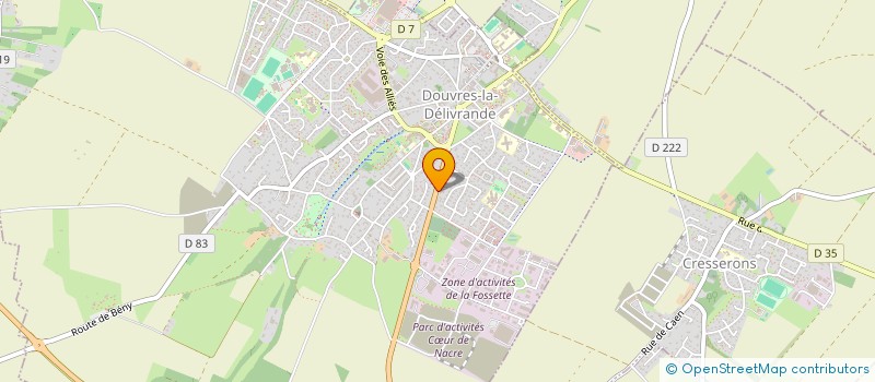 localisation de l'entreprise COURSEULLES AMBULANCES  COURSEULLES-SUR-MER