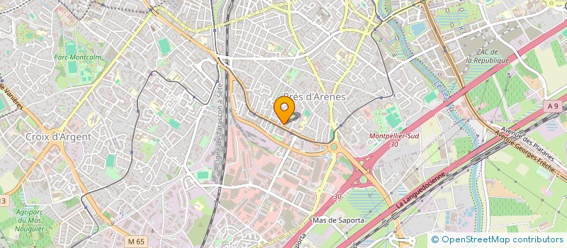 localisation de l'entreprise COURSIER CITOYEN  MONTPELLIER