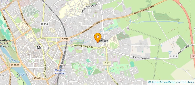 localisation de l'entreprise COURSIER EXPRESS 03 à YZEURE