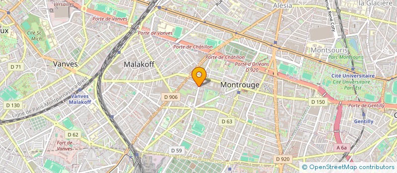 localisation de l'entreprise COURSIER.FR  MONTROUGE