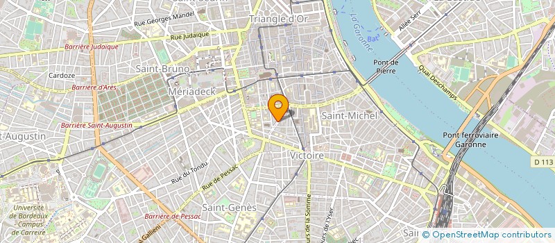 localisation de l'entreprise COURSIERS BORDELAIS à BORDEAUX