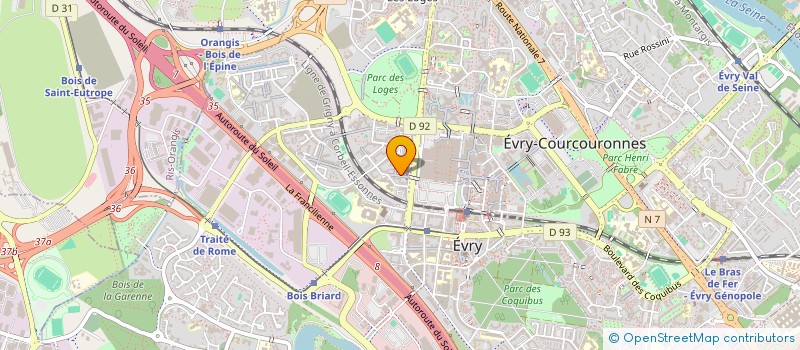 localisation de l'entreprise COURSILIEN à EVRY-COURCOURONNES
