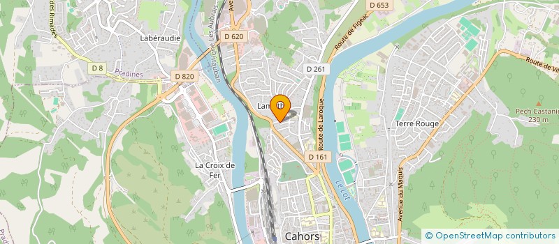 localisation de l'entreprise COURSIMO  CAHORS