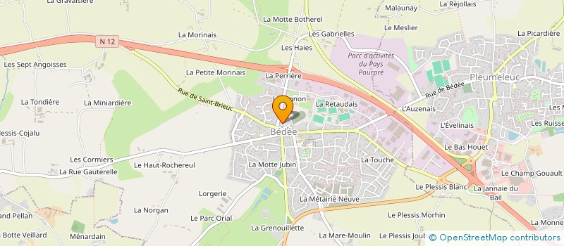 localisation de l'entreprise COURSIVAL  BEDEE