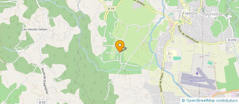 localisation de l'entreprise COURSOLINVEST  FAYENCE