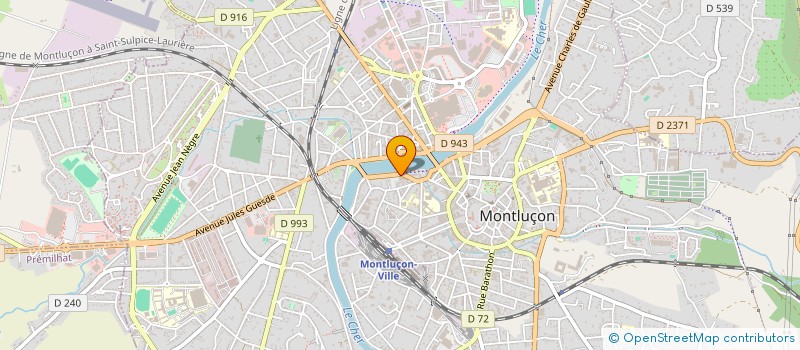 localisation de l'entreprise COURSOLLE.03 à MONTLUCON
