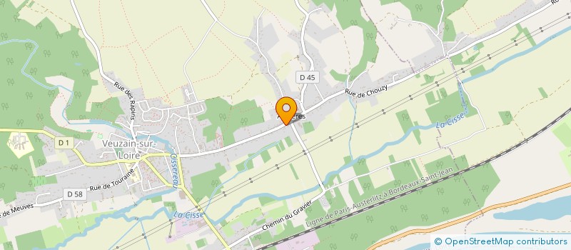 localisation de l'entreprise COURSON CHARPENTE COUVERTURE  VEUZAIN-SUR-LOIRE