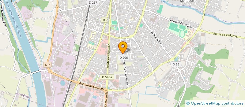 localisation de l'entreprise COURSON INVEST à MONTELIMAR