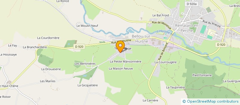 localisation de l'entreprise COURSON PEINTURES SARL à REMALARD-EN-PERCHE