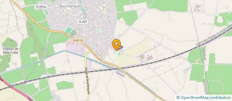 localisation de l'entreprise COURT  BOUILLARGUES