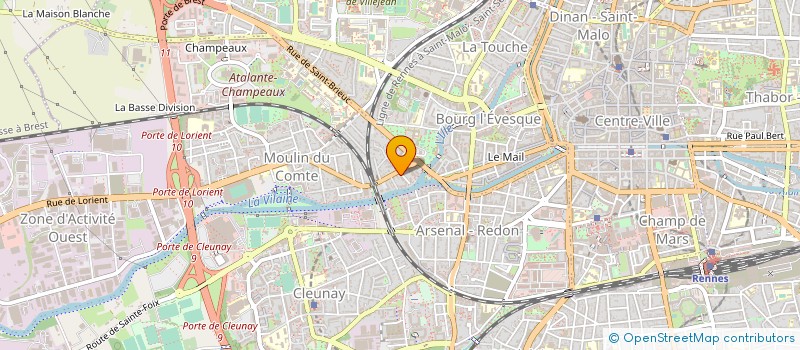 localisation de l'entreprise COURT CIRCUIT  RENNES