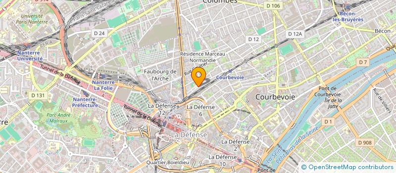 localisation de l'entreprise COURT CIRCUIT  COURBEVOIE