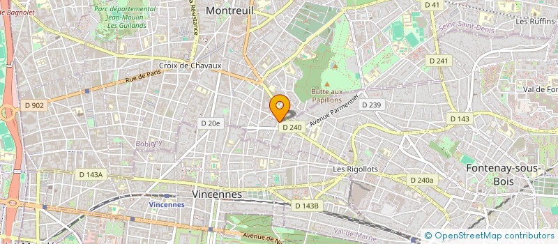 localisation de l'entreprise COURT-CIRCUIT à MONTREUIL