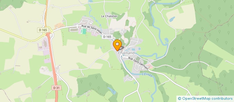 localisation de l'entreprise COURTABAT  CHAILLAND