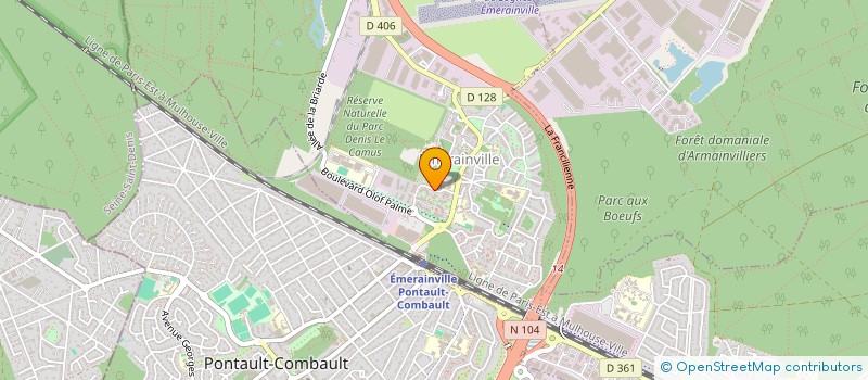 localisation de l'entreprise COURTABESSIS  EMERAINVILLE