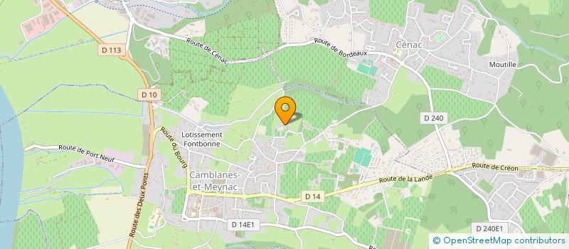 localisation de l'entreprise COURTADE  CAMBLANES-ET-MEYNAC