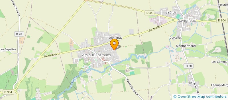 localisation de l'entreprise COURTADON  ARS-SUR-FORMANS