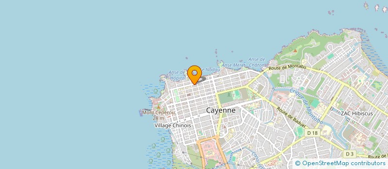 localisation de l'entreprise COURTAGE ASSUR PREV PLACEM FINANCIERS à CAYENNE