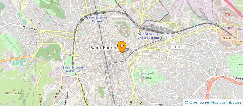 localisation de l'entreprise COURTAGE ASSURANCES EURO CONSEILS  SAINT-ETIENNE