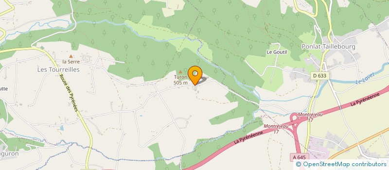 localisation de l'entreprise COURTAGE AUDIT & CONSEIL PYRENEES  LES TOURREILLES