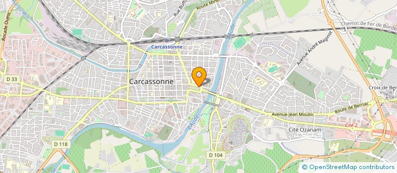 localisation de l'entreprise COURTAGE AUDOIS à CARCASSONNE