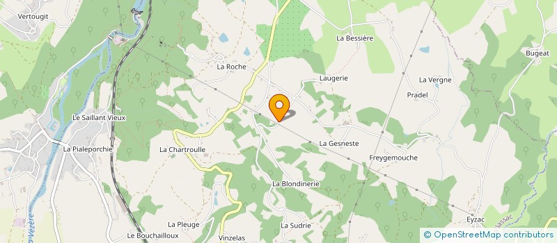 localisation de l'entreprise COURTAGE BOIS DEBITS à ALLASSAC