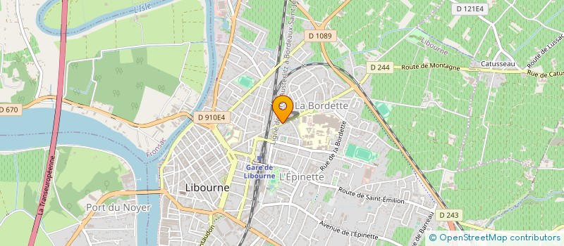 localisation de l'entreprise COURTAGE CADUCEE CONSEILS à LIBOURNE