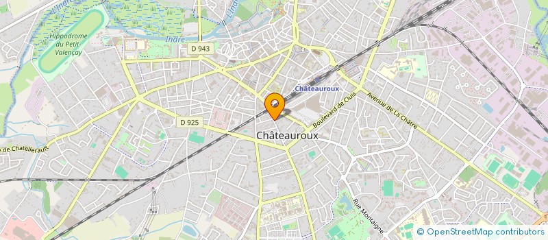 localisation de l'entreprise COURTAGE CAILLAUD à CHATEAUROUX