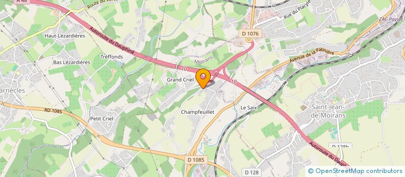 localisation de l'entreprise COURTAGE  CAUTION  IMMOBILIER  MOIRANS