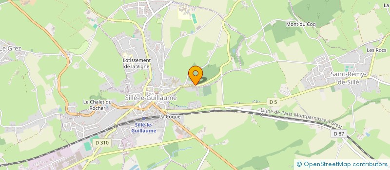 localisation de l'entreprise COURTAGE & CIE  SILLE-LE-GUILLAUME