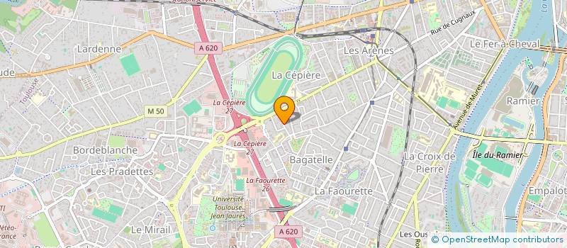 localisation de l'entreprise COURTAGE EN ASSURANCES DE PERSONNES EN RISQUES INDUSTRIELS ET DE TRANSPORTS à TOULOUSE