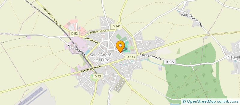 localisation de l'entreprise COURTAGE ET CONSEIL EN TRAVAUX DE L'EURE à SAINT-ANDRE-DE-L'EURE