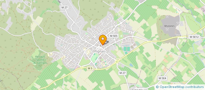 localisation de l'entreprise COURTAGE ET REPRESENTATION INTERNATIONALE à PIGNAN