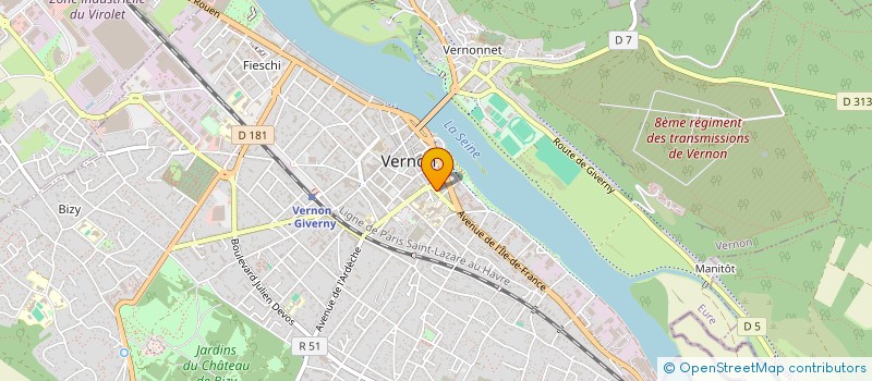 localisation de l'entreprise COURTAGE EXPRESS EURASIE  VERNON