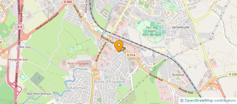 localisation de l'entreprise COURTAGE FINANCE  PERPIGNAN