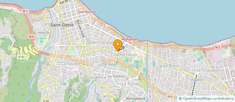 localisation de l'entreprise COURTAGE FOR. à SAINT-DENIS