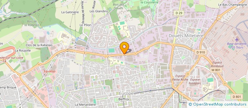 localisation de l'entreprise COURTAGE INTERNATIONAL AUTOMOBILE à TOURS